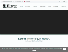 Tablet Screenshot of elatech.com